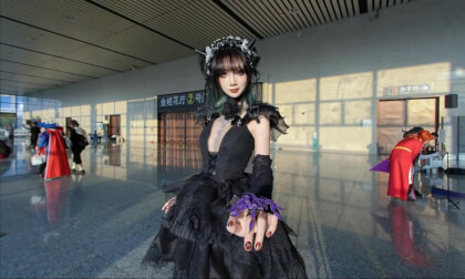 Interacting with cosplayers at the comic exhibition/2025南宁春典的COSER老师互动 Interacting with cosplayers at the comic exhibition/2025南宁春典的COSER老师互动