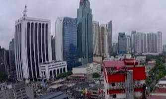 Rainy day in Makati Manila from above VR Video Rainy day in Makati Manila from above VR