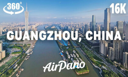 Guangzhou City, China. 16K 360° video Guangzhou City, China. 16K 360° video