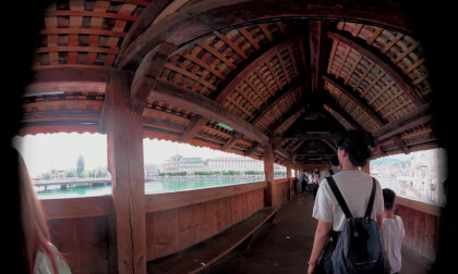 Chapel Bridge (Kapellbrücke) Lucerne -Switzerland Vr180 3D VR Video Chapel Bridge (Kapellbrücke) Lucerne -Switzerland Vr180 3D VR