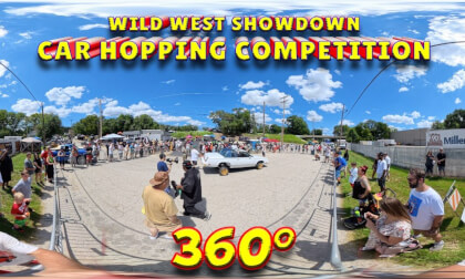Wild West Showdown Car Hopping Competition In 360° VR Video Wild West Showdown Car Hopping Competition In 360° VR