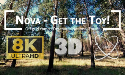 🏕️ 8K 3D AMBIX 360° | Nova puppy chases her toy | Off-Grid Adventure | Deschutes National Forest 🐾 🏕️ 8K 3D AMBIX 360° | Nova puppy chases her toy | Off-Grid Adventure | Deschutes National Forest 🐾