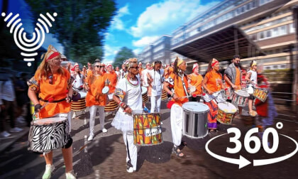 VR 360° Carnival: Capturing the Dende Nation's Performance at Notting Hill Carnival Parade 2025 VR Video VR 360° Carnival: Capturing the Dende Nation's Performance at Notting Hill Carnival Parade 2025 VR