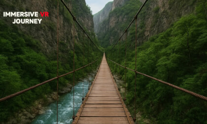 Crossing the Suspension Bridge VR Video Crossing the Suspension Bridge VR