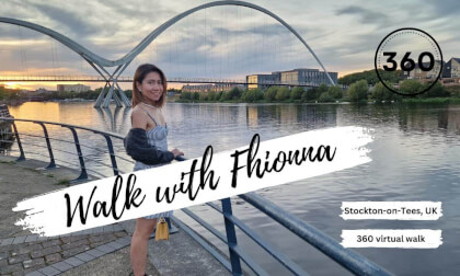 Walk with Fhionna - Infinity Bridge Stockton-on-Tees VR Video Walk with Fhionna - Infinity Bridge Stockton-on-Tees VR