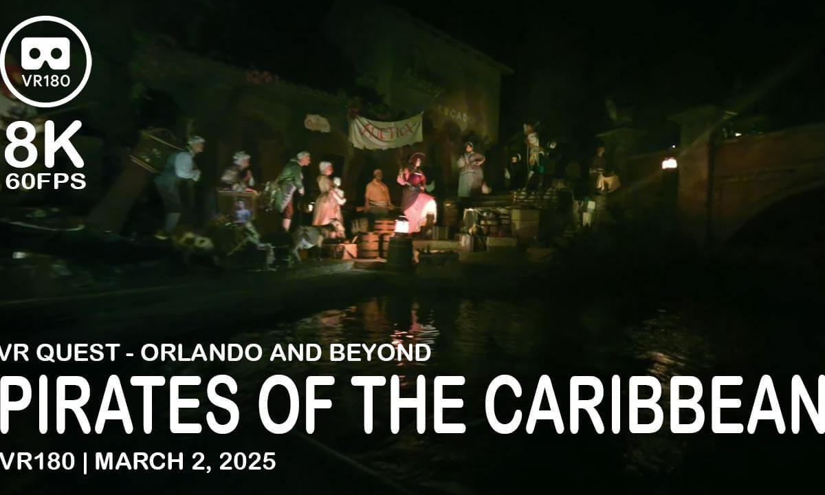 Pirates of the Caribbean at Walt Disney World - VR180 - 8K