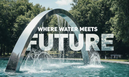 Futuristic Fountain in 360° – A Calm Park Experience | RUSSIA Futuristic Fountain in 360° – A Calm Park Experience | RUSSIA