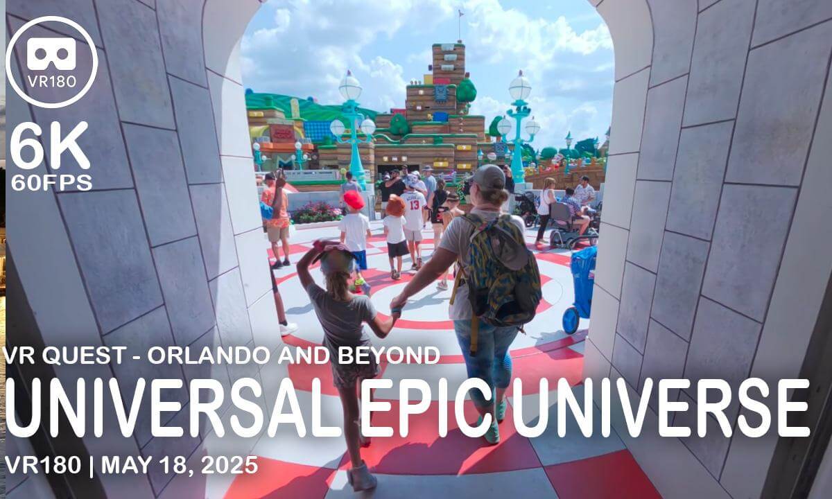 Universal Epic Universe Preview - VR180 - 6K 60FPS