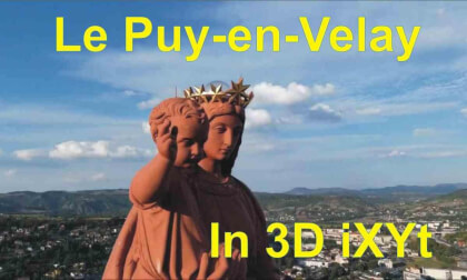Le Puy-en-Velay , Auvergne-Rhône-Alpes, France in 3D SBS LR relax video for VR Le Puy-en-Velay , Auvergne-Rhône-Alpes, France in 3D SBS LR relax video for VR