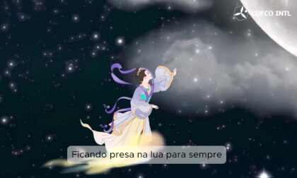 Festa da lua tela plana