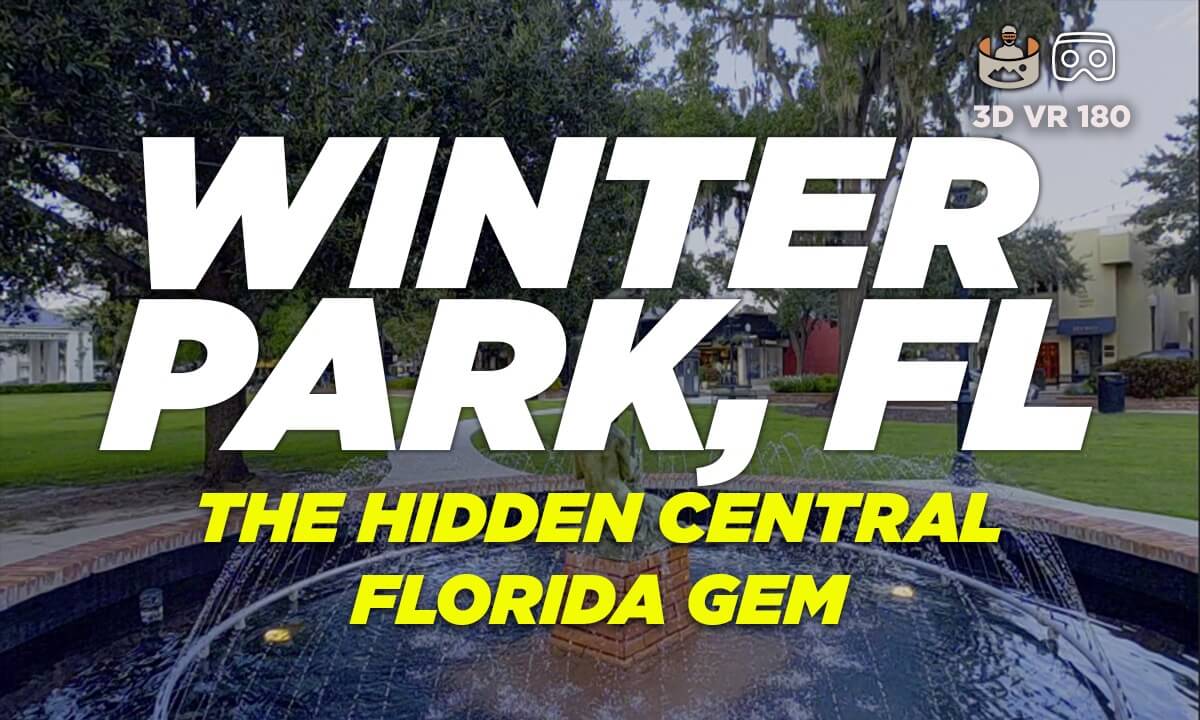 Winter Park, FL / Park Avenue in 3D 180 VR 8K - Central Florida's Hiden Gem