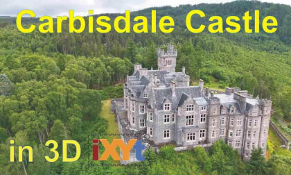 Carbisdale Castle , Kyle of Sutherland, Scottish Highlands in 3D SBS LR relax video for VR Carbisdale Castle , Kyle of Sutherland, Scottish Highlands in 3D SBS LR relax video for VR