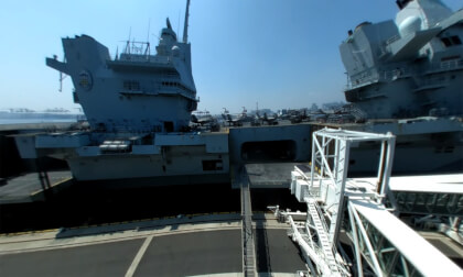 HMS Prince of Wales at Tokyo International Cruise Terminal in Odaiba, Japan VR Video HMS Prince of Wales at Tokyo International Cruise Terminal in Odaiba, Japan VR