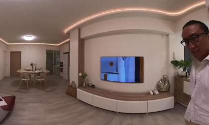 20230911 雨聲街住宅老屋翻新開箱客餐廳_完工360度攝影導覽