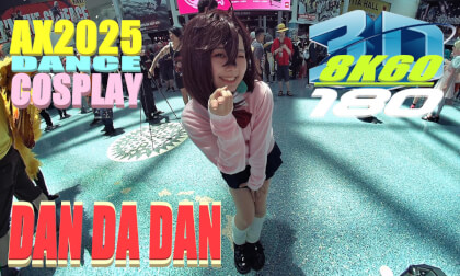 Dan Da Dan Momo Ayase Cosplay, Dance, 3D VR180, AX2025, hamu_cotton, ダンダダン, (モモ) 綾瀬 桃 ,コスプレ, ダンス, 8K VR Video Dan Da Dan Momo Ayase Cosplay, Dance, 3D VR180, AX2025, hamu_cotton, ダンダダン, (モモ) 綾瀬 桃 ,コスプレ, ダンス, 8K VR
