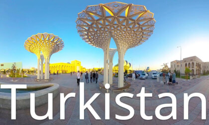 Turkistan,Uzbekistan-around the mausoleum VR Video Turkistan,Uzbekistan-around the mausoleum VR