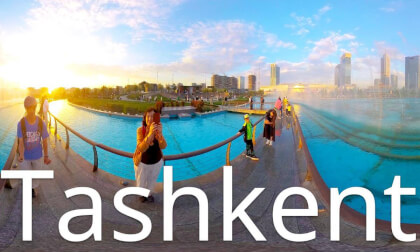 Tashkent,Uzbekistan-Chorsu to fountains VR Video Tashkent,Uzbekistan-Chorsu to fountains VR