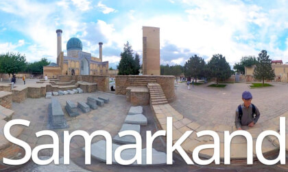 Samarkand,Uzbekistan-monuments walk