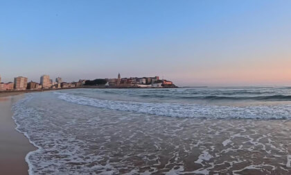 360º xalgar943 Gijon (Asturias): amanecer Playa San Lorenzo