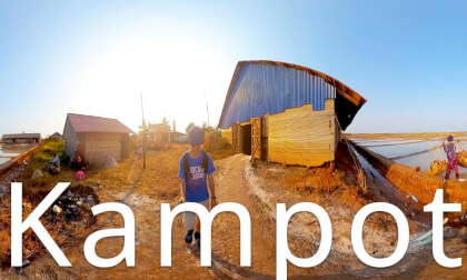 Kampot,Cambodia-a walk in the salt farm VR Video Kampot,Cambodia-a walk in the salt farm VR