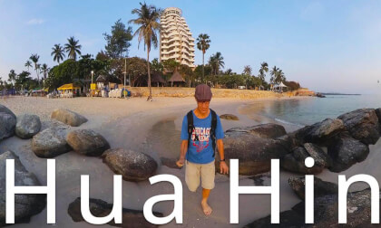 Hua Hin,Thailand-walk on the beach and night market