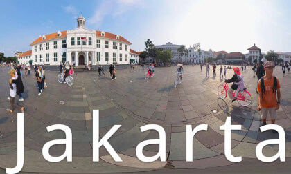 Jakarta,Java,Indonesia-Merdaka, sunday streets and Batavia