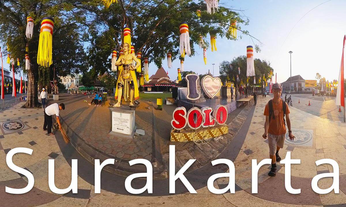 Surakarta,Java,Indonesia-markets and narrow streets