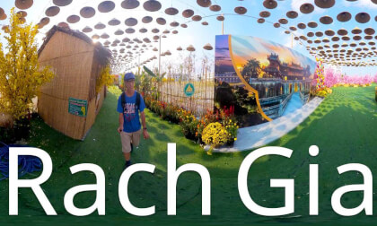 Rach Gia,Vietnam-markets and ferry port Rach Gia,Vietnam-markets and ferry port