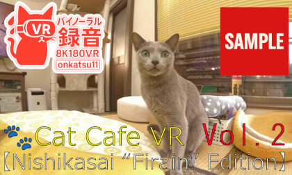 【SAMPLE】🐾 [8K VR180 & Binaural Audio | Cat Cafe VR — Nishikasai “Firain” Edition]Chapter Two‼