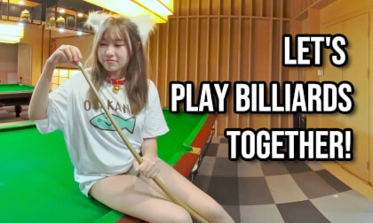 Let's play billiards together!-Immersive Girlfriend Series VR Video Let's play billiards together!-Immersive Girlfriend Series VR