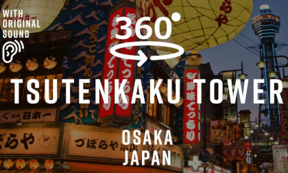 Tsutenkaku Tower, Osaka 🇯🇵 Japan | 360° Walking Tour | Original Sound VR Video Tsutenkaku Tower, Osaka 🇯🇵 Japan | 360° Walking Tour | Original Sound VR