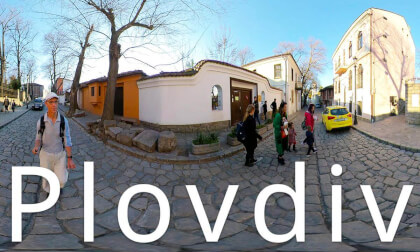 Plovdiv,Bulgaria-cobbled streets