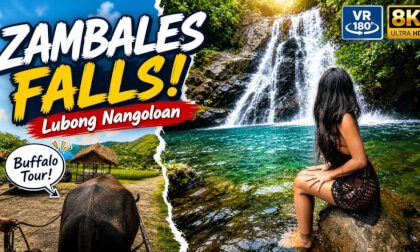I Rode a Carabao, Ate “Poo Soup” & Found a Hidden Waterfall in Zambales! | VR180 8K