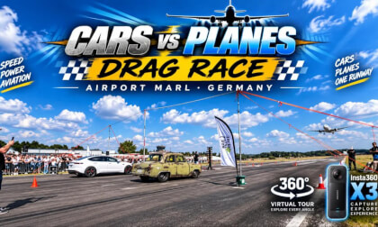 Cars vs Planes Drag Race – Airport Marl | 360° Event Experience | Insta360 X3