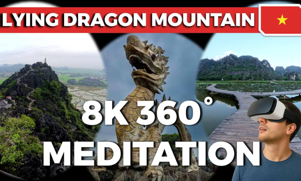 8-Minute Guided Meditation at Lying Dragon Mountain - Vietnam | 8K 360° VR for Inner Peace