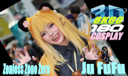 Zenless Zone Zero Ju FuFu Cosplay, 3D VR180, AX2025, sippycos, ゼンレスゾーンゼロ, チーフーフー(橘福福) ,コスプレ, 8K60 Zenless Zone Zero Ju FuFu Cosplay, 3D VR180, AX2025, sippycos, ゼンレスゾーンゼロ, チーフーフー(橘福福) ,コスプレ, 8K60