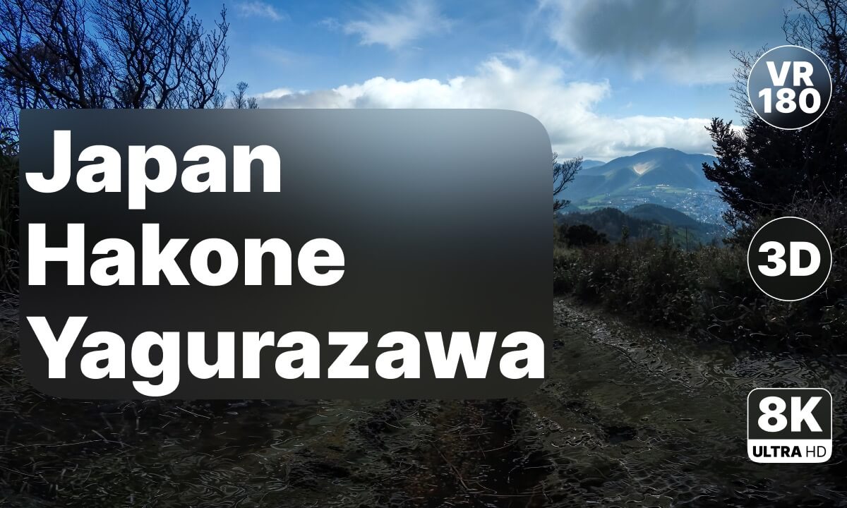 Japan Hakone Yagurazawa - Relaxing Music Virtual Walk 8K 180 3D
