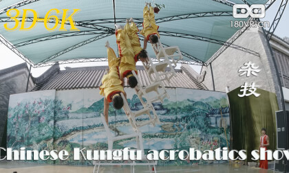 High-altitude acrobatics show