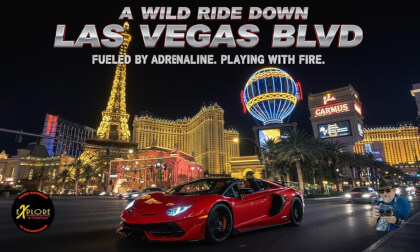 The Wild Ride Down Las Vegas Blvd in a Lamborghini in Immersive 3D VR Video The Wild Ride Down Las Vegas Blvd in a Lamborghini in Immersive 3D VR
