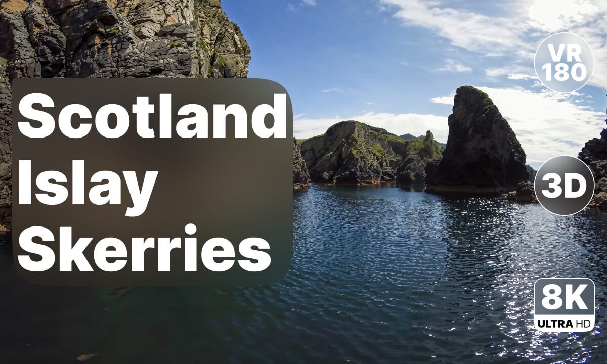 Scotland Islay Skerries - Wild Marine Music Adventure VR 8K 180 3D