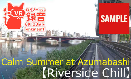【SAMPLE】🌞 [8K VR180 & Binaural Audio] Calm Summer at Azumabashi — Riverside Chill
