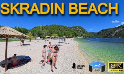 🌅 8K 360° Virtual Walk | Late Summer Stroll at Skradin Beach, Croatia 🏖️🇭🇷 VR Video 🌅 8K 360° Virtual Walk | Late Summer Stroll at Skradin Beach, Croatia 🏖️🇭🇷 VR