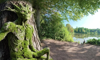 [2D 360 8K] Just chilling at - Oberwaldhaus Steinbruecker Pond