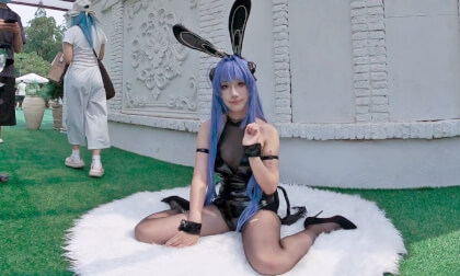 (3D VR180) Summer Cool Pool Cosplay Event VR Video (3D VR180) Summer Cool Pool Cosplay Event VR