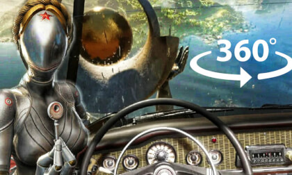 360° Atomic Heart Flying Car 360° Atomic Heart Flying Car