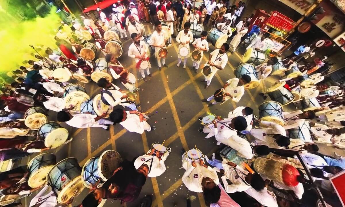 World's Biggest Famous Festival | Pune Ganpati Bappa Arrival Festival : Dhol Tasha Incredible Bands