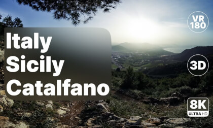Italy Sicily Catalfano - Scenic Walk with Stunning Views 8K 180 3D VR Video Italy Sicily Catalfano - Scenic Walk with Stunning Views 8K 180 3D VR