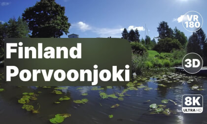 Finland Porvoonjoki - Peaceful River Cruise with Nature & Old Town Views 8K 180 3D VR Video Finland Porvoonjoki - Peaceful River Cruise with Nature & Old Town Views 8K 180 3D VR