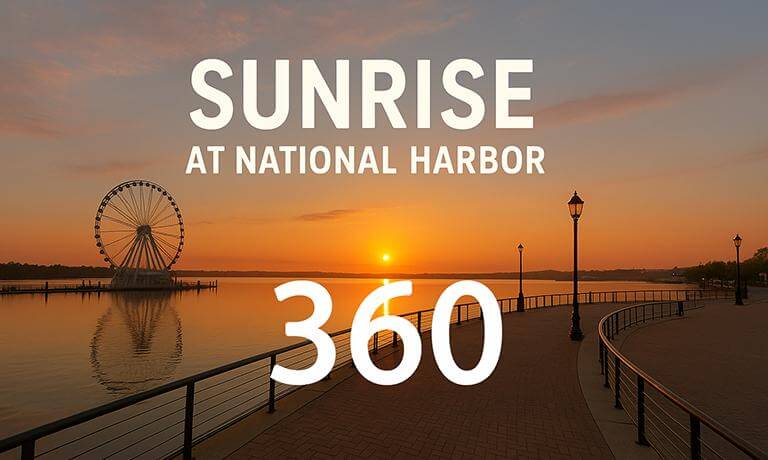 Sunrise at National Harbor - CBanks360° Experience