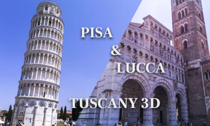The Leaning Tower of Pisa and the medieval city of Lucca - Renaissance in Tuscany VR Video The Leaning Tower of Pisa and the medieval city of Lucca - Renaissance in Tuscany VR